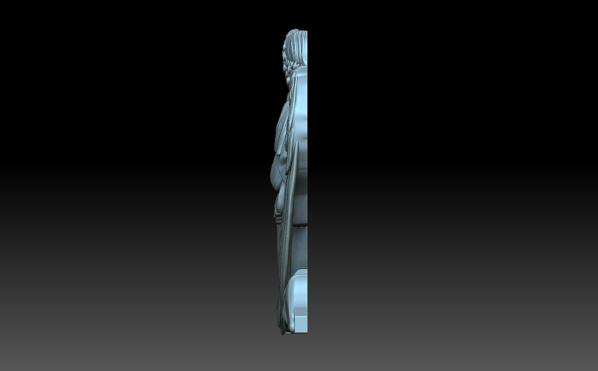 Grieving Angel 3D print model_3
