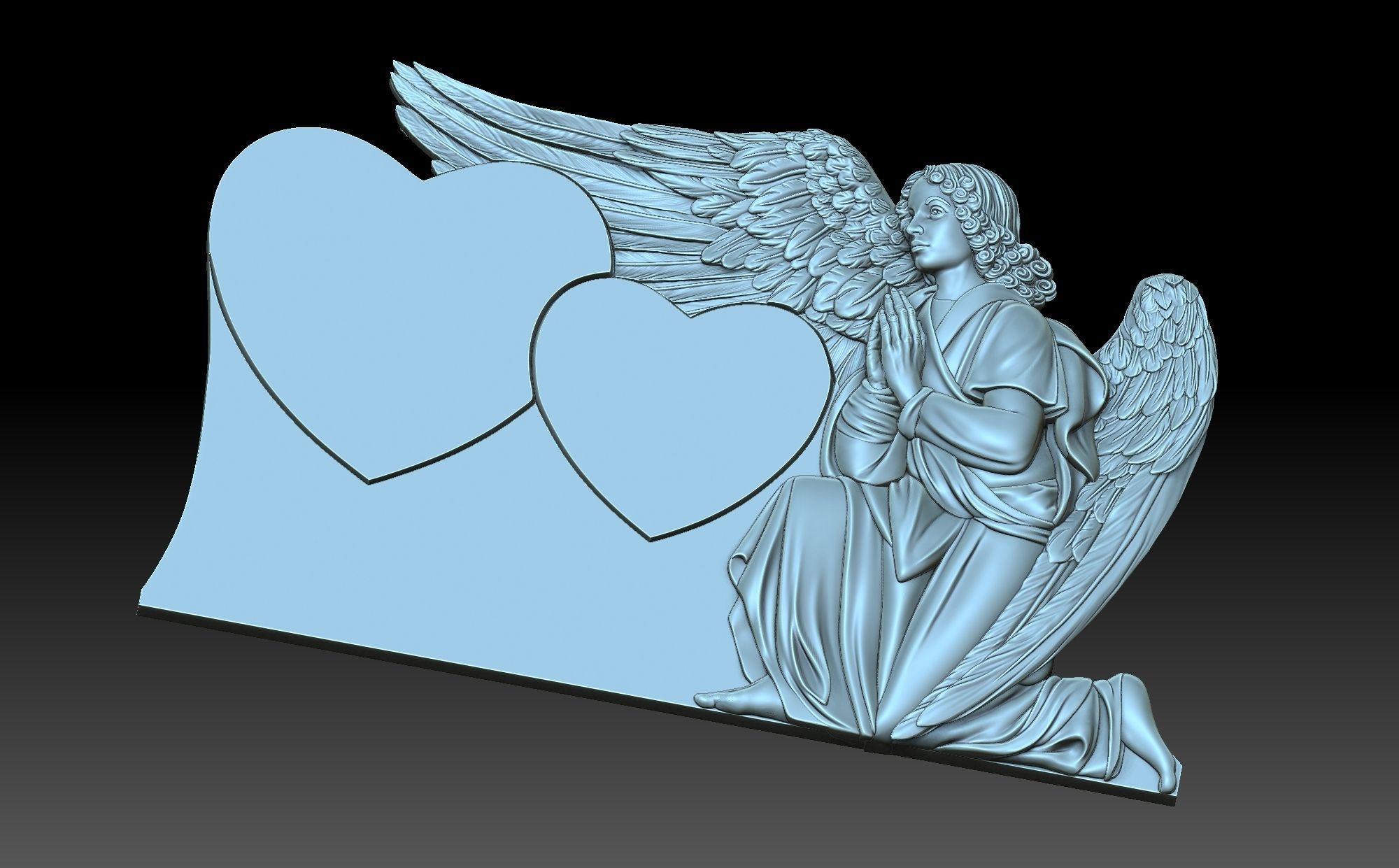 Grieving Angel 3D print model_5