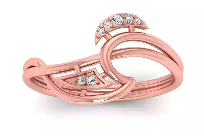 Solitaire Wedding Engagement Women Light Weight Rings