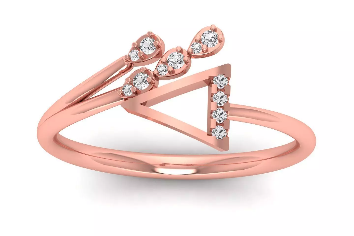 Solitaire Wedding Engagement Women Light Weight Rings 3D print model