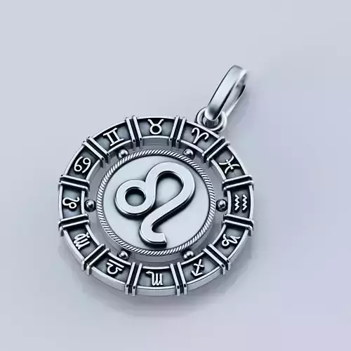 Pendant zodiac Leo 