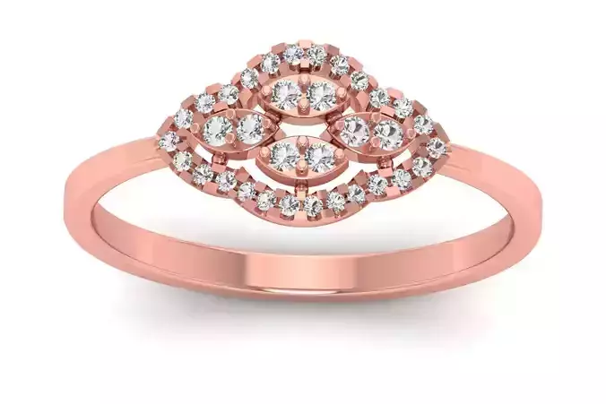 Solitaire Wedding Engagement Women Light Weight Rings