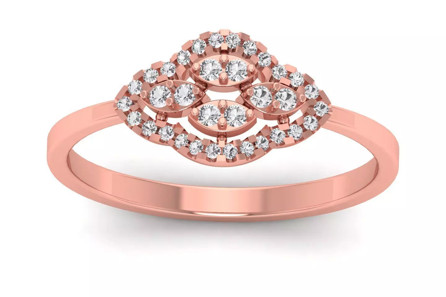 Solitaire Wedding Engagement Women Light Weight Rings 3D print model
