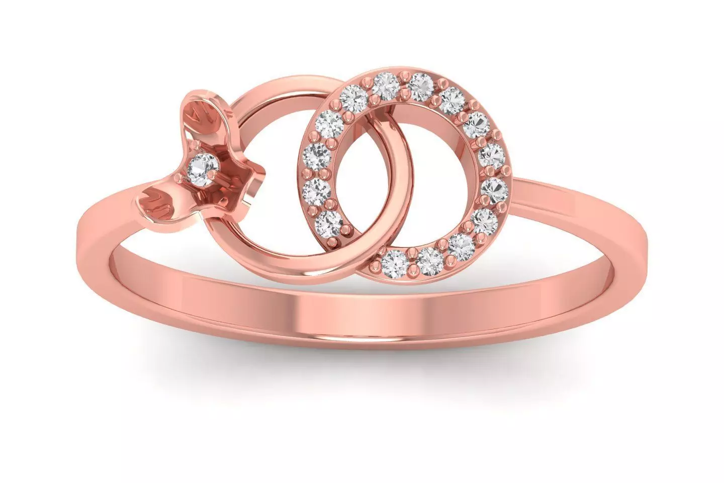 Solitaire Wedding Engagement Women Light Weight Rings 3D print model