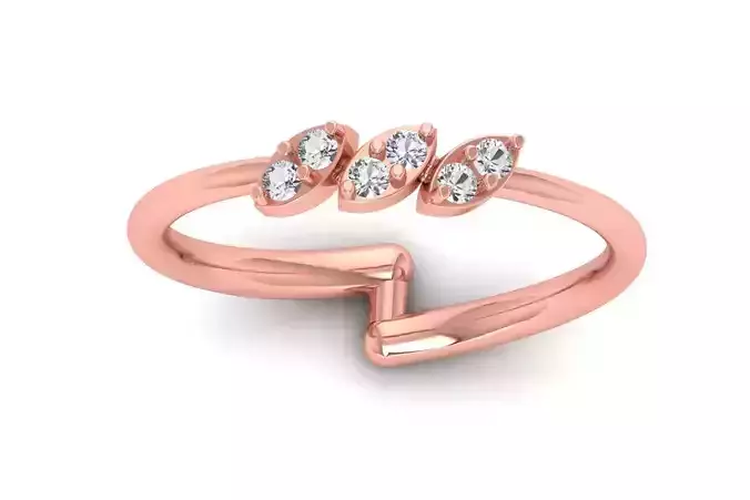 Solitaire Wedding Engagement Women Light Weight Rings