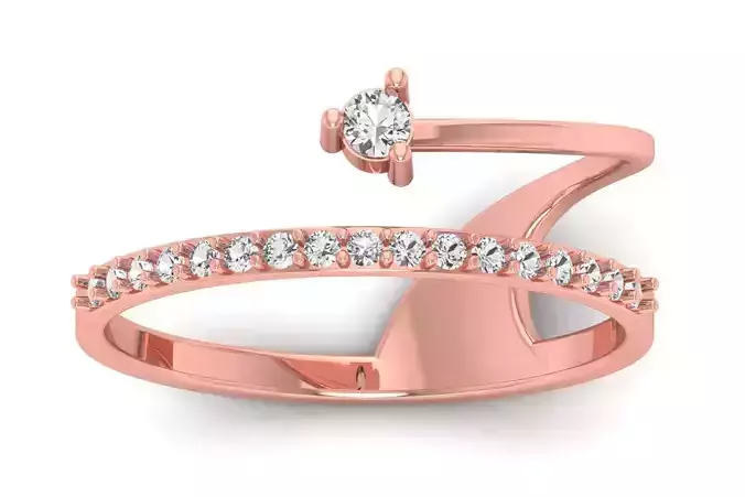 Solitaire Wedding Engagement Women Light Weight Rings