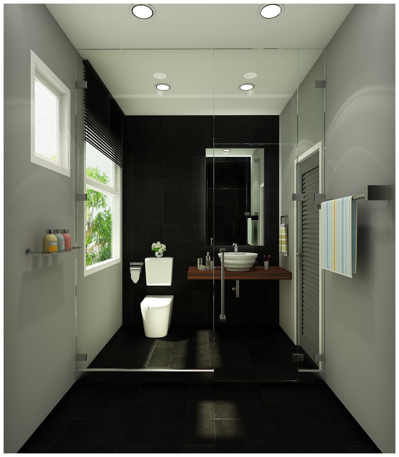 bathroom 2 designs 3D model_2