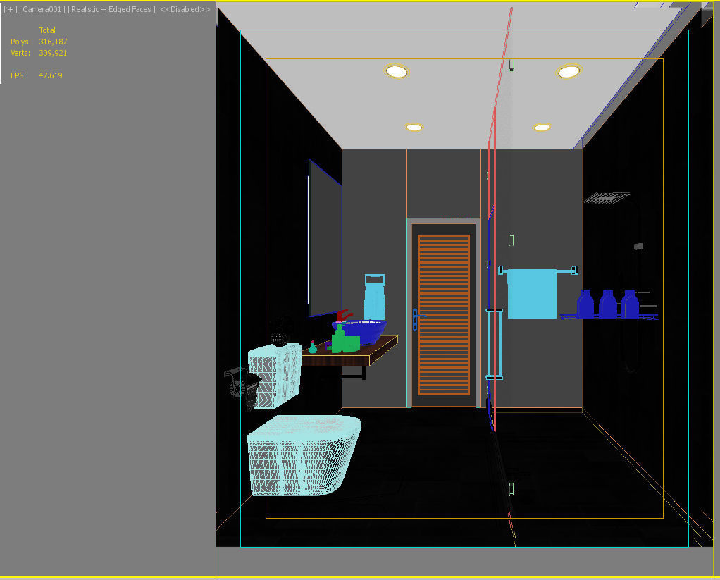 bathroom 2 designs 3D model_3