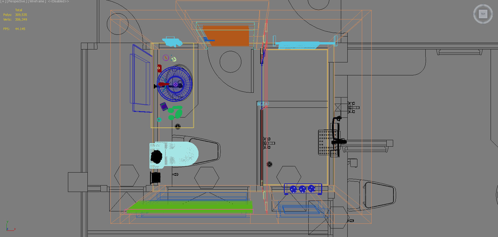 bathroom 2 designs 3D model_6