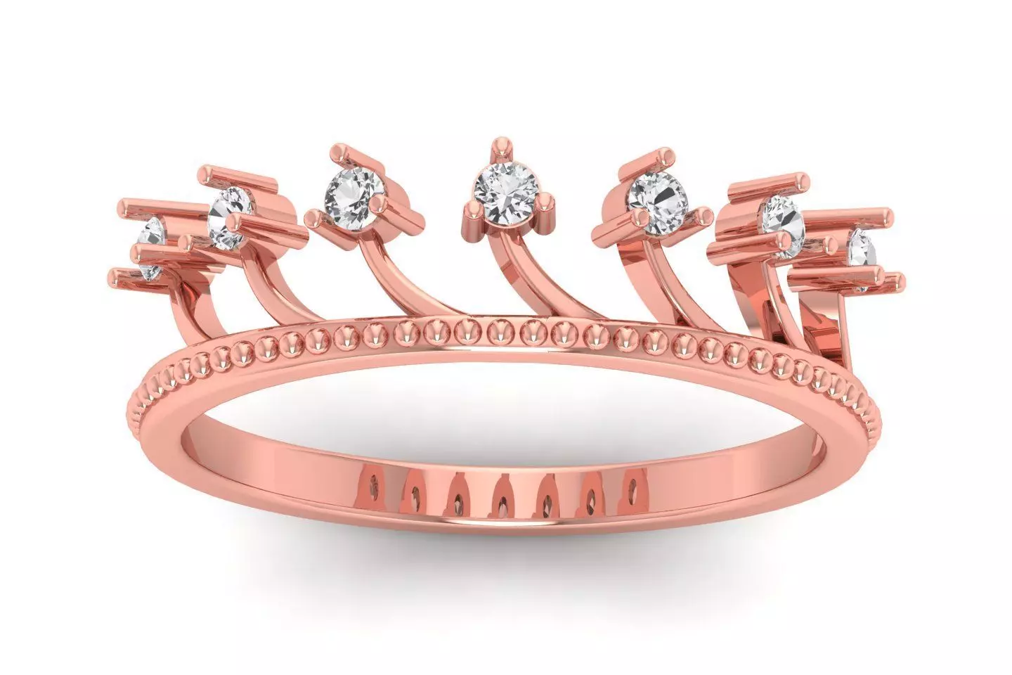 Solitaire Wedding Engagement Women Light Weight Rings 3D print model