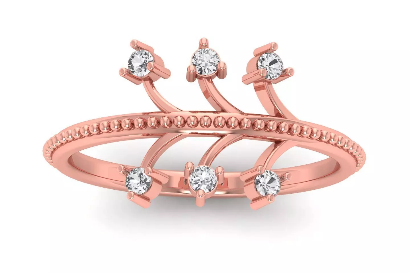 Solitaire Wedding Engagement Women Light Weight Rings 3D print model