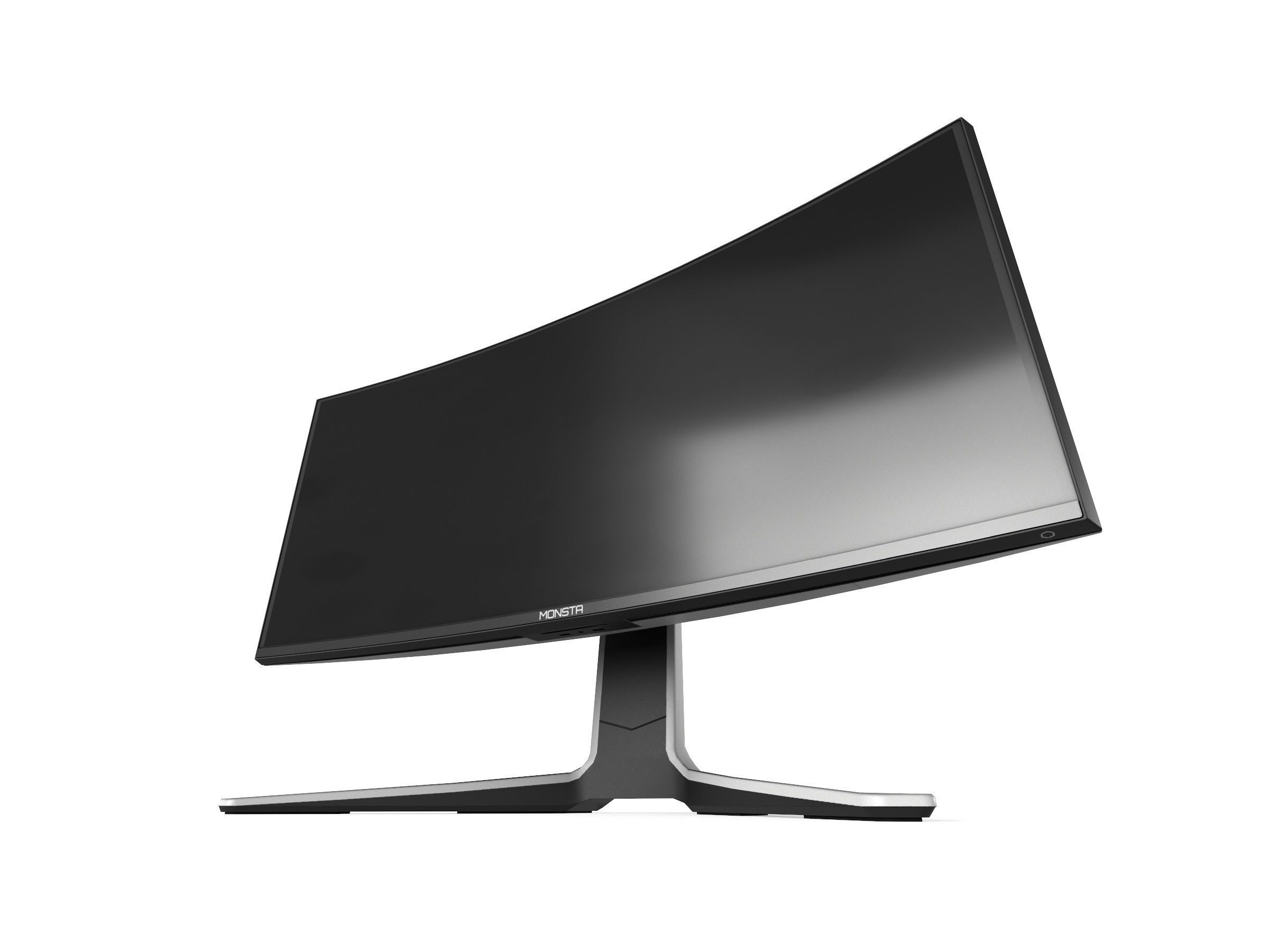 AlienWare AW3821DW Low-poly 3D model_4