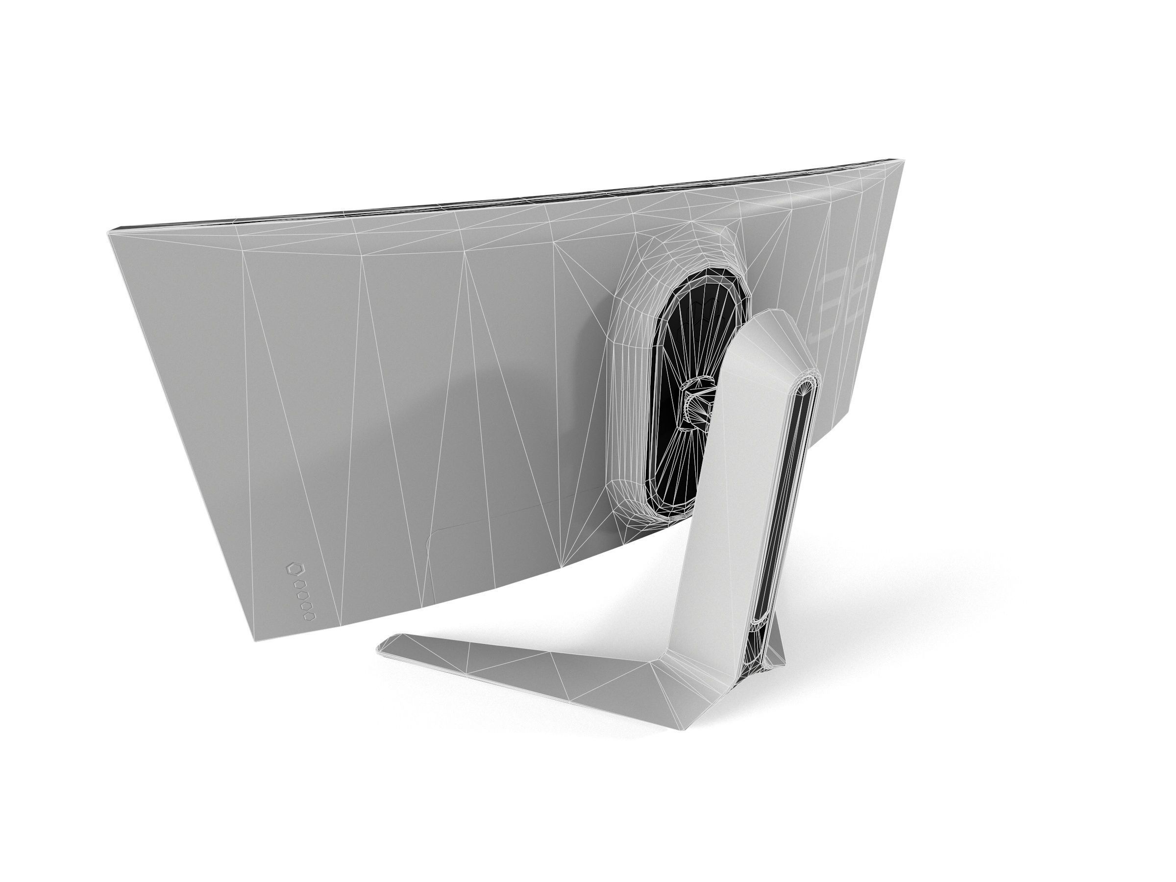 AlienWare AW3821DW Low-poly 3D model_8