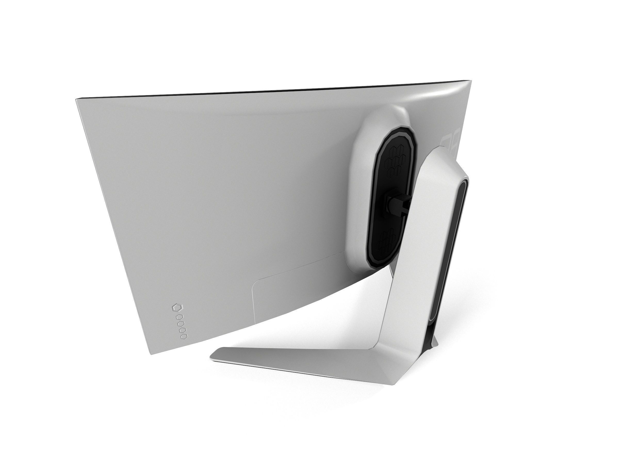 AlienWare AW3821DW Low-poly 3D model_2