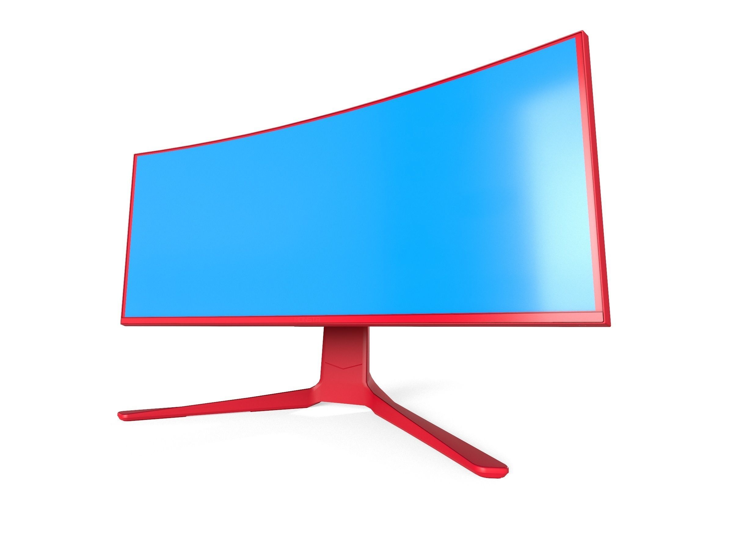 AlienWare AW3821DW Low-poly 3D model_9