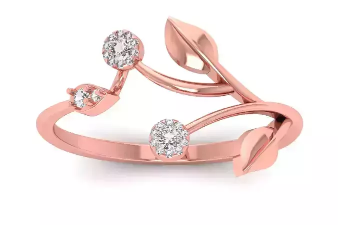 Solitaire Wedding Engagement Women Light Weight Rings 3D print model