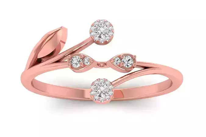 Solitaire Wedding Engagement Women Light Weight Rings 3D print model