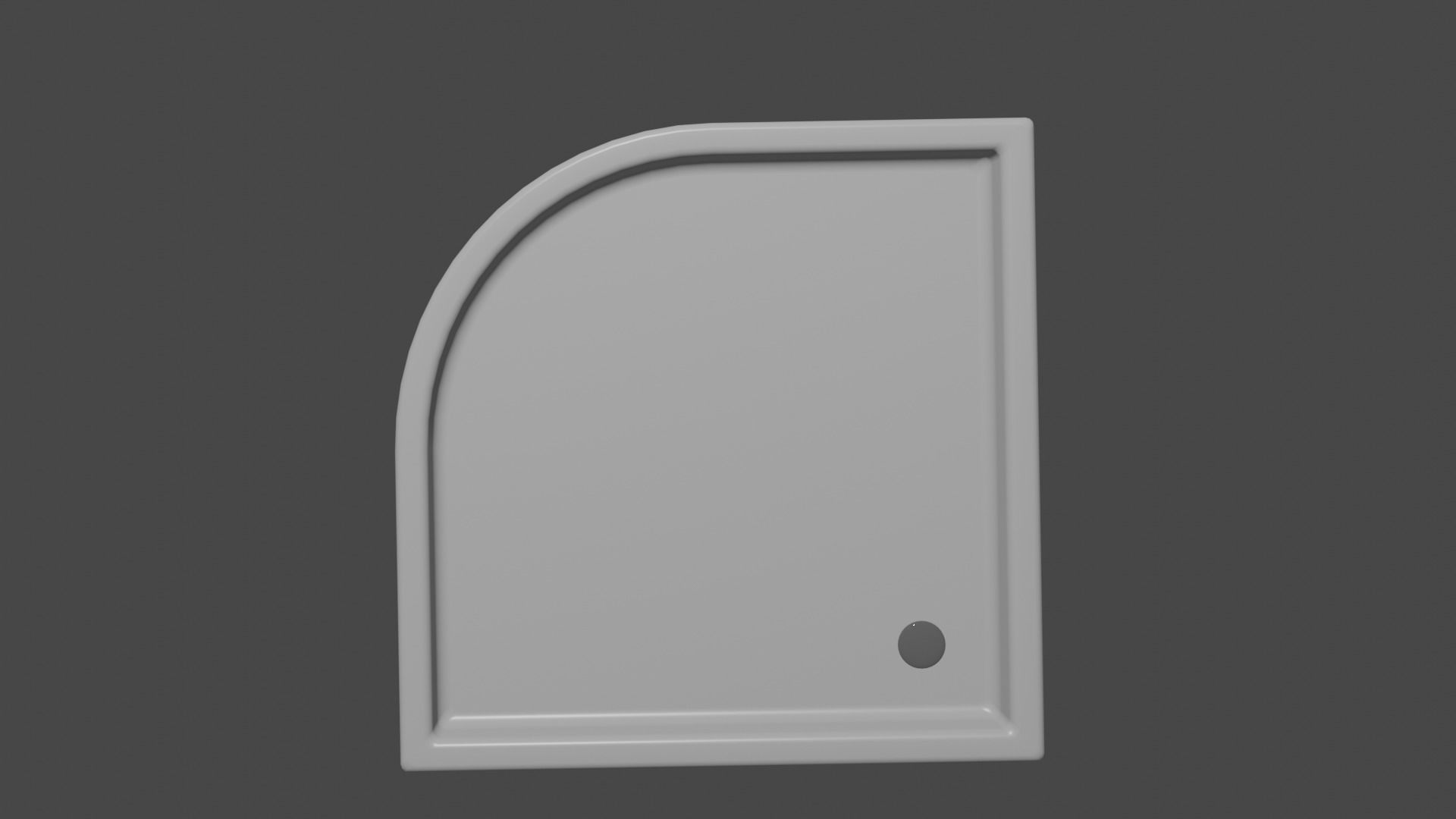 shower tray with hole in middle Free 3D model_2