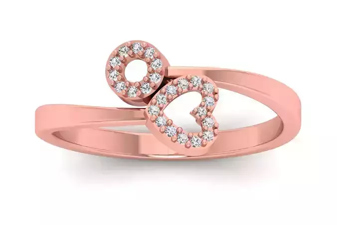 Solitaire Wedding Engagement Women Light Weight Rings 3D print model