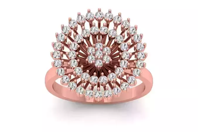 Solitaire Wedding Engagement Women Light Weight Rings 3D print model