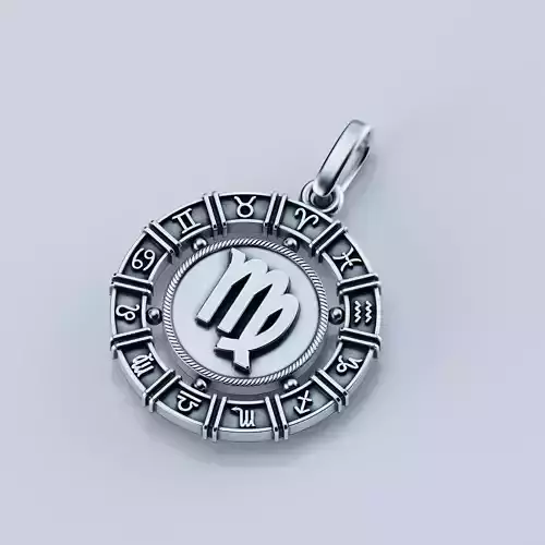 Pendant zodiac Virgo