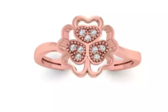 Solitaire Wedding Engagement Women Adjustable  Rings 3D print model