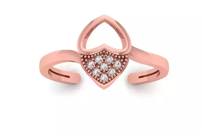 Solitaire Wedding Engagement Women Adjustable  Rings 3D print model