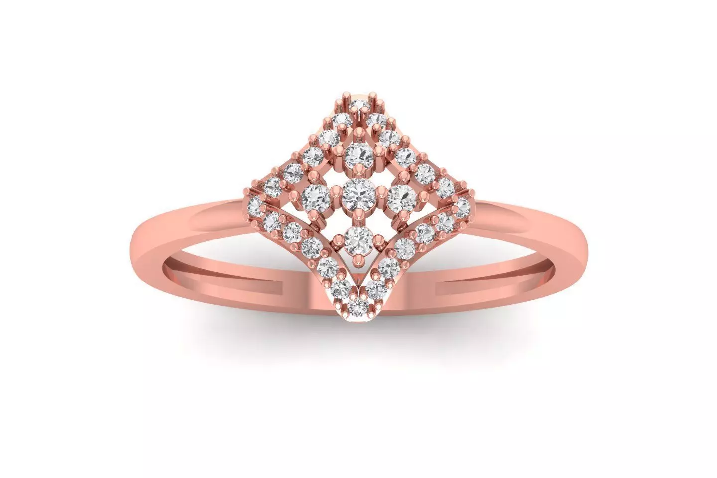 Solitaire Engagement Women Rings 3D print model_0