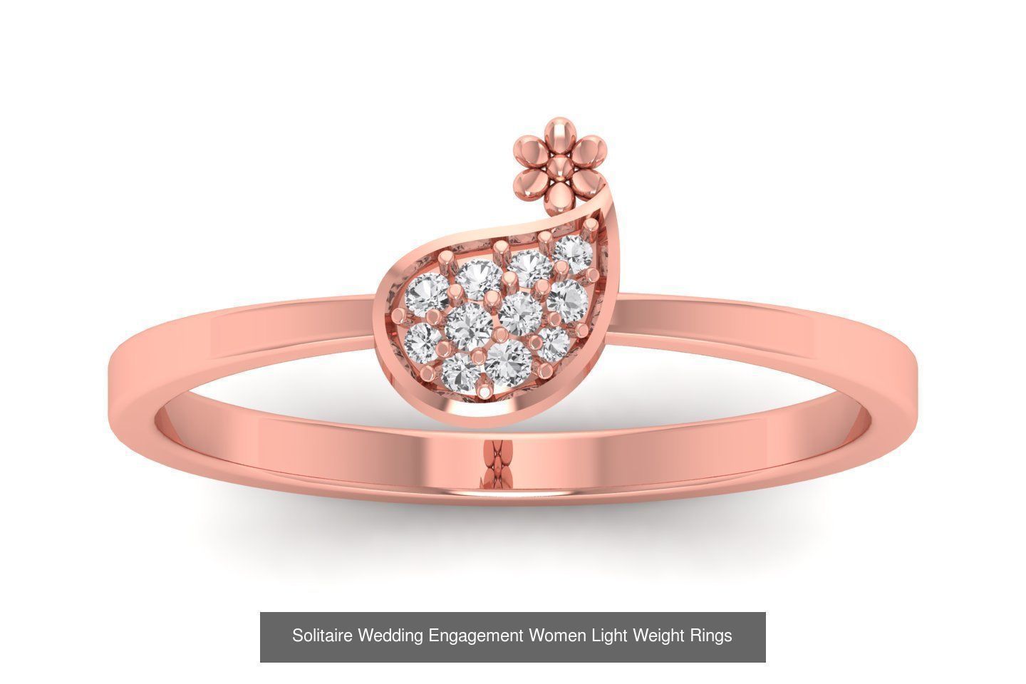 170 Wedding Engagement Women Light Weight Rings Collection _36