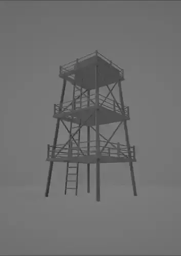 Watch Tower Free 3D model