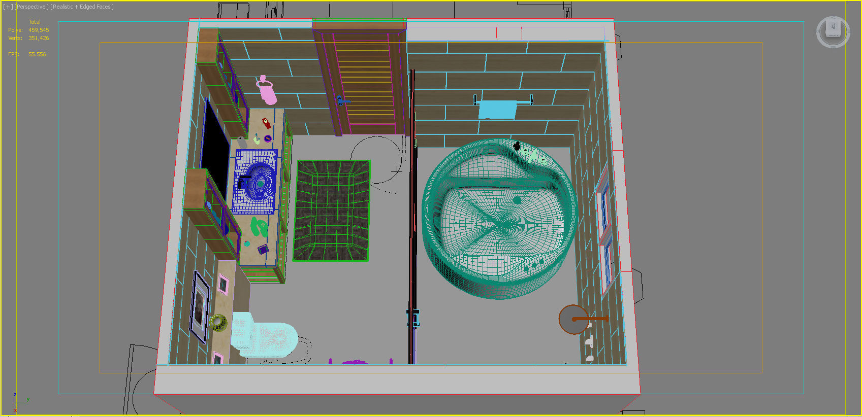 bathroom 3 with bathtub and sink 3D model_6