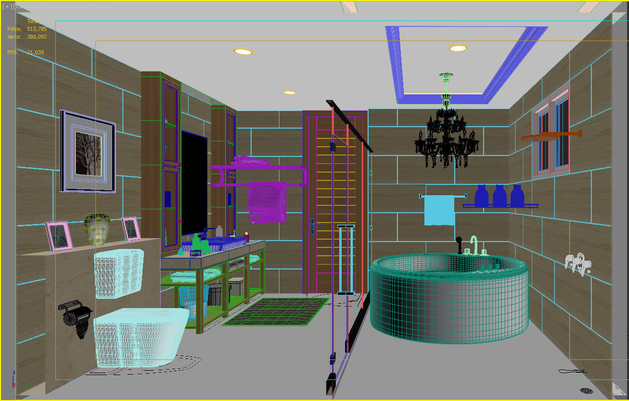 bathroom 3 with bathtub and sink 3D model_3