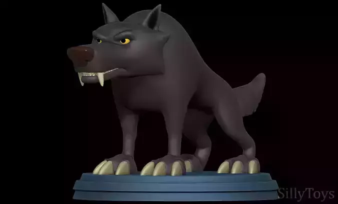 Black Wolf -  Niko and the Way to the Stars 3D print model