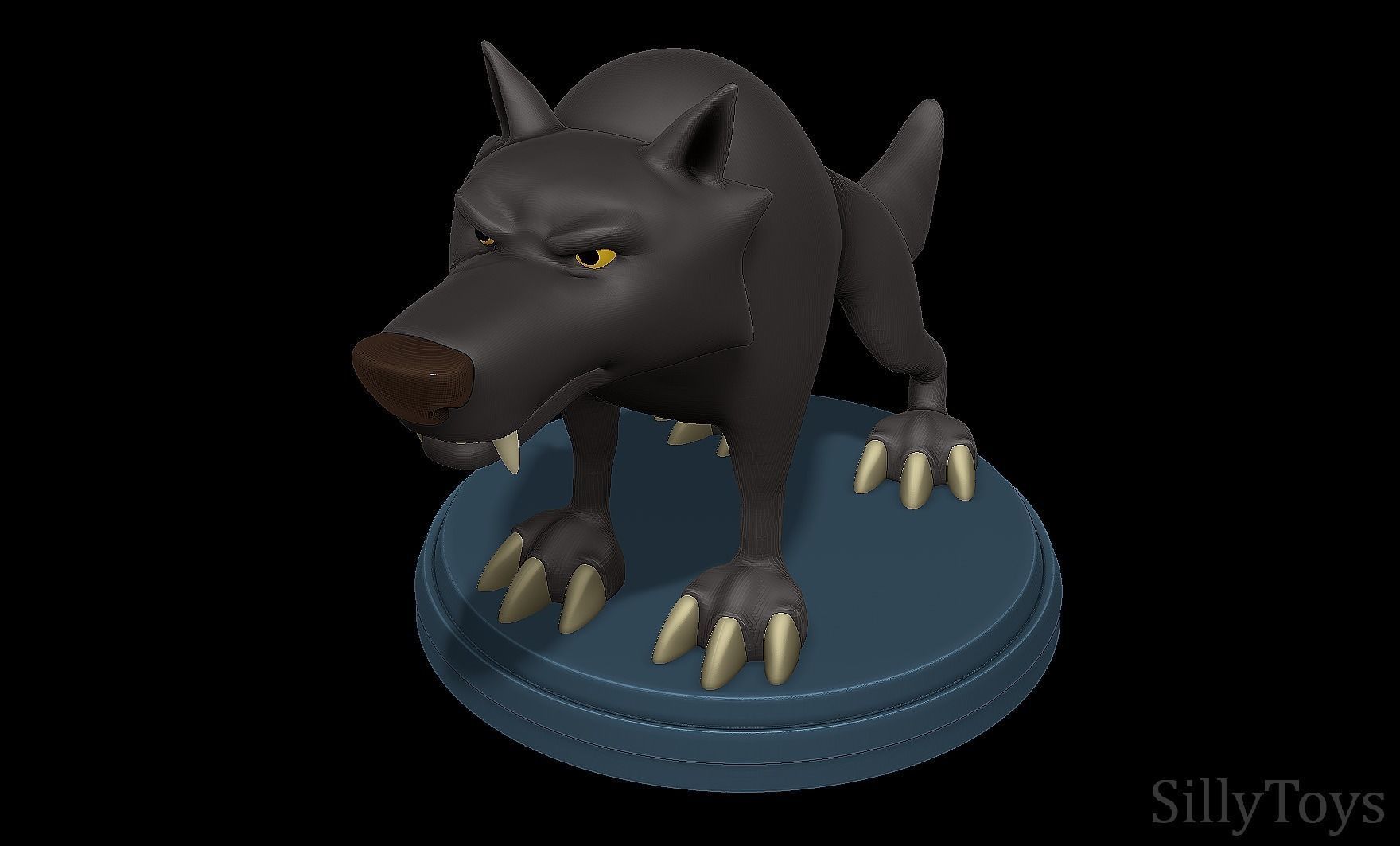 Black Wolf -  Niko and the Way to the Stars 3D print model_3