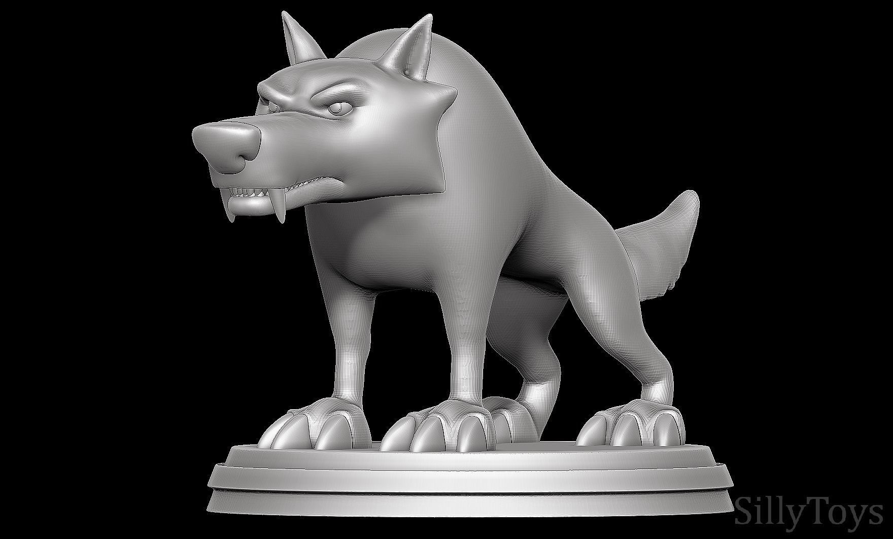 Black Wolf -  Niko and the Way to the Stars 3D print model_4