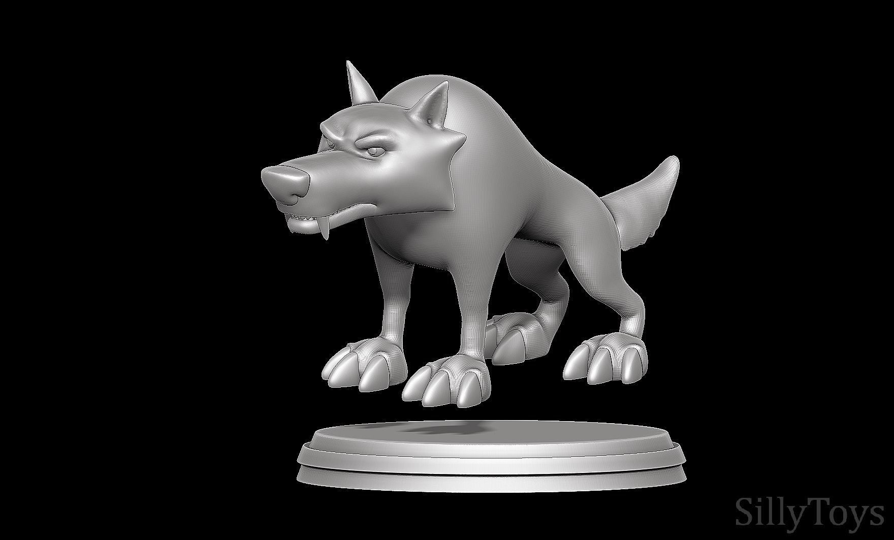 Black Wolf -  Niko and the Way to the Stars 3D print model_5