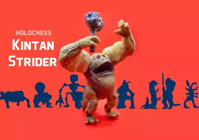 Articulated kintan strader dejarik character  3D print model