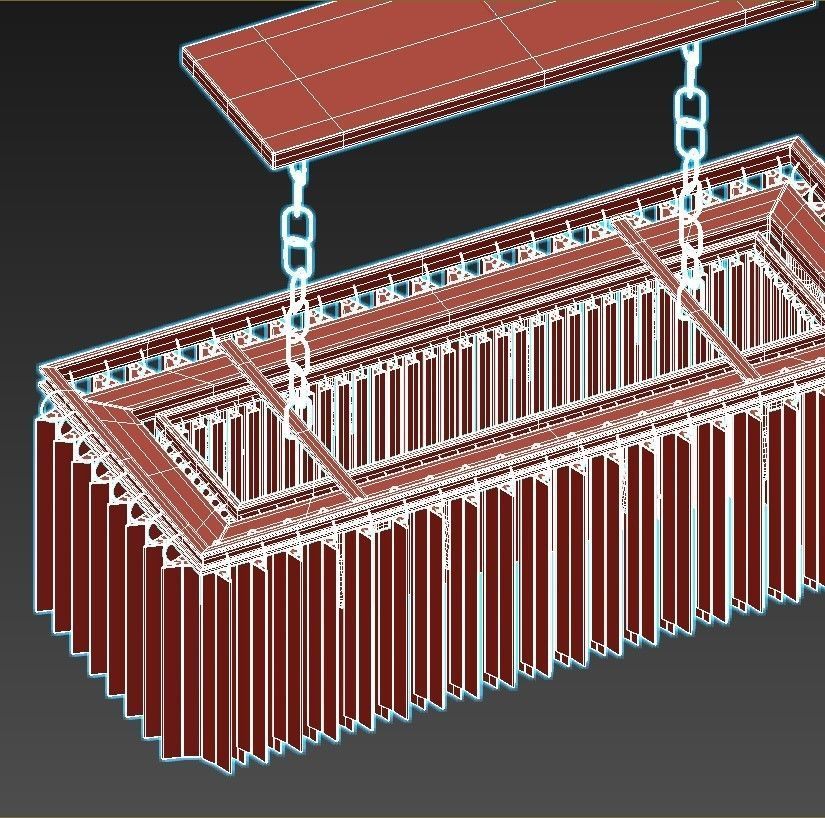 lustre de cristal 3D model_2