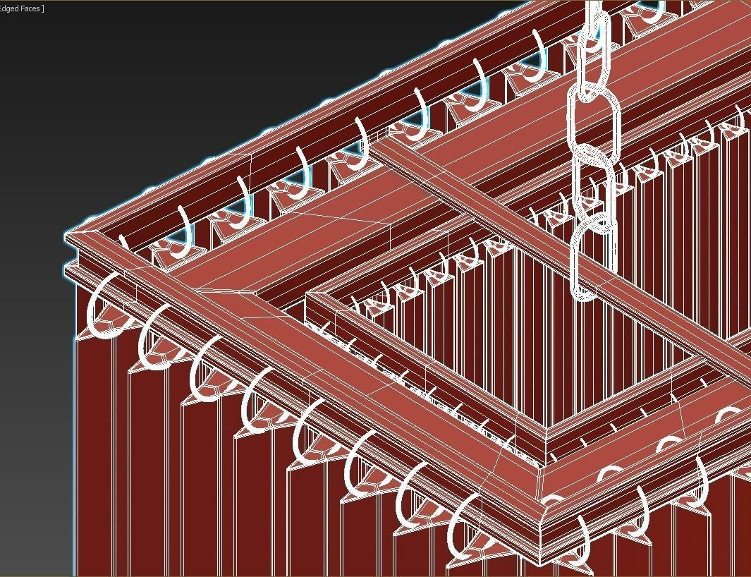 lustre de cristal 3D model_4
