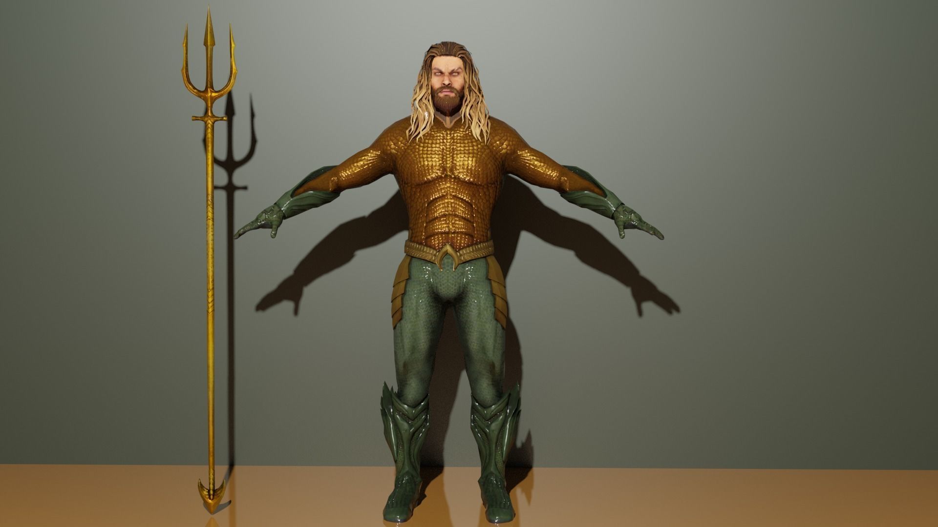 Aquaman dc comics 3D model_1