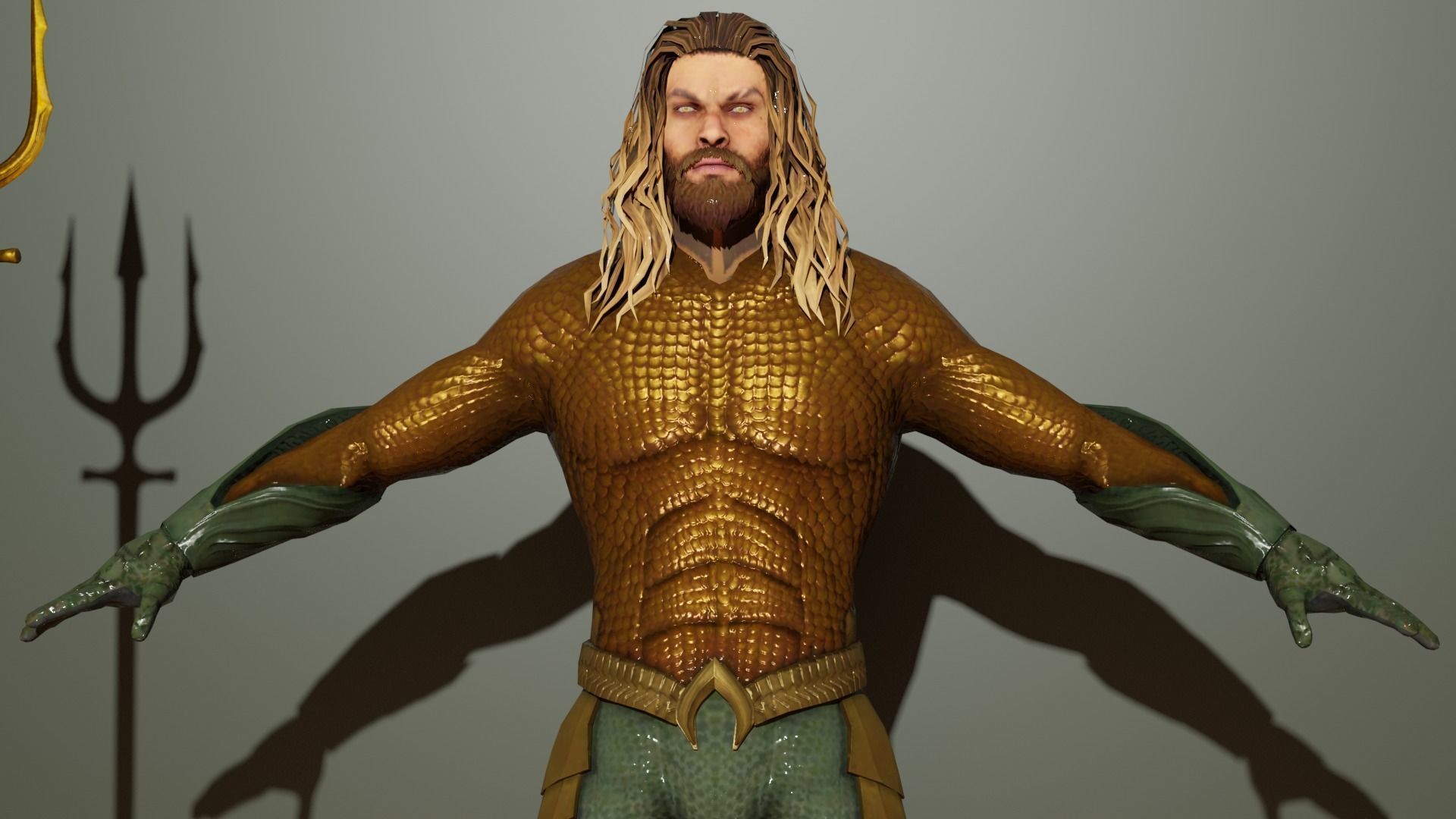 Aquaman dc comics 3D model_3