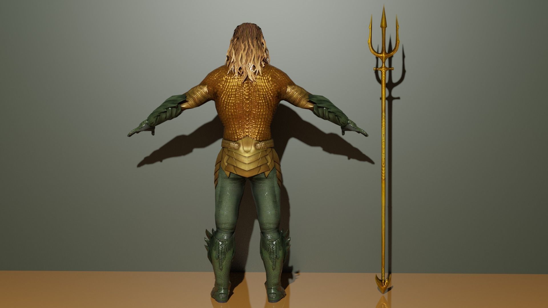 Aquaman dc comics 3D model_5