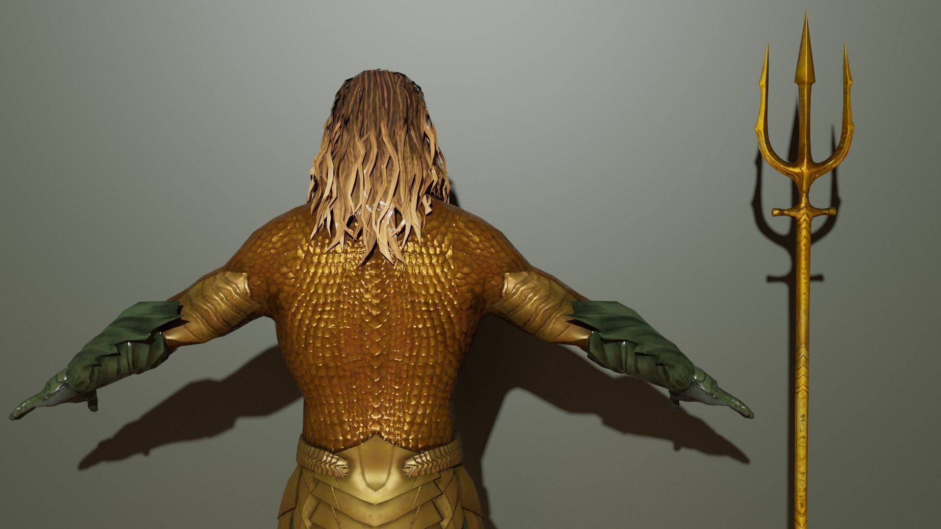 Aquaman dc comics 3D model_6