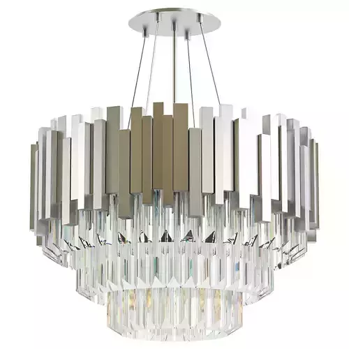 lettice-crystal modern chandelier with crystals hanging from it
