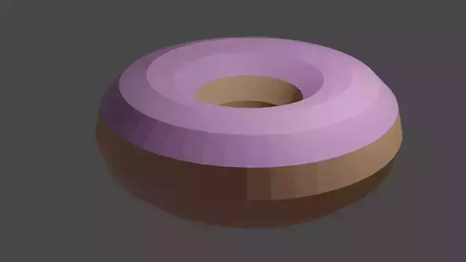 Low Poly Donut