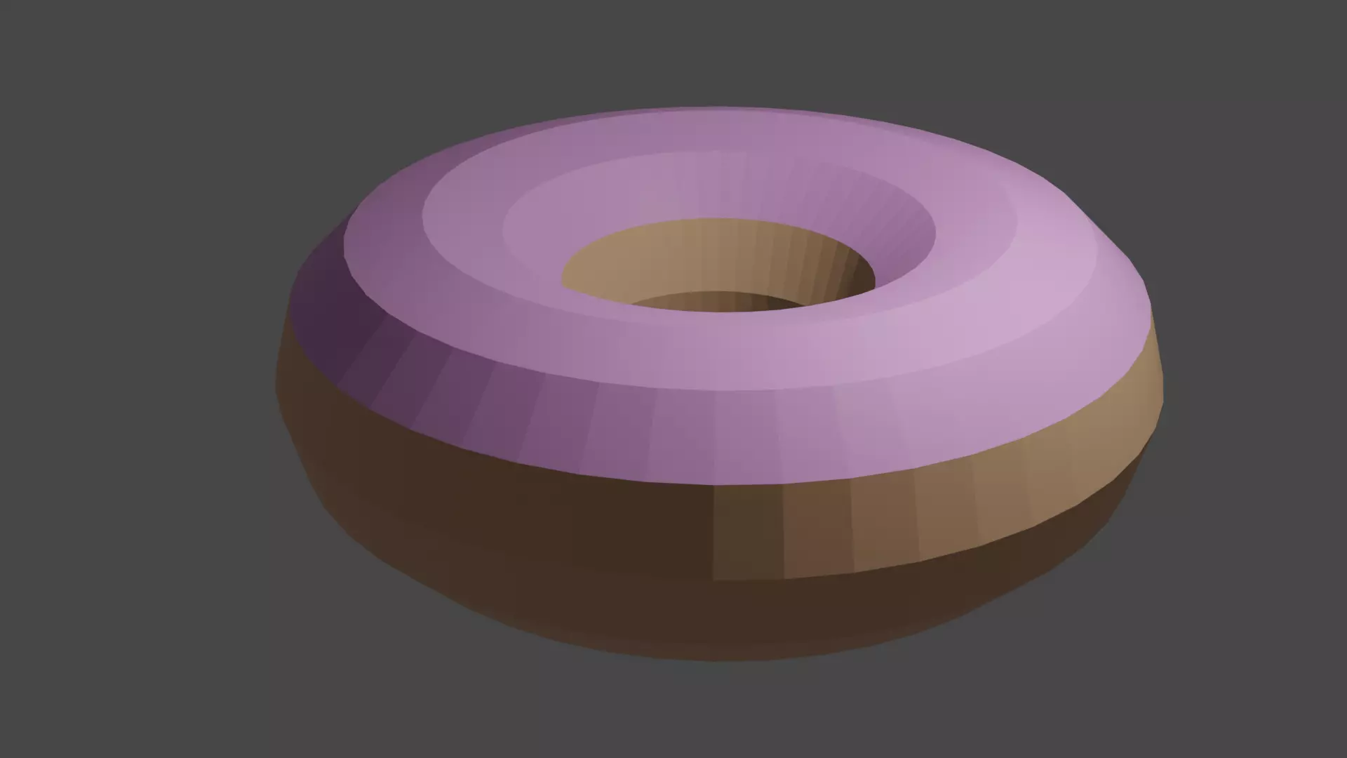 Low Poly Donut 3D model