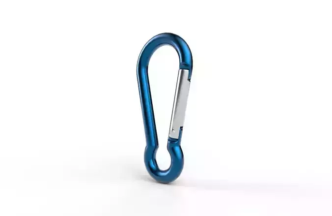 Carabiner Hook  01 Low-poly 3D model