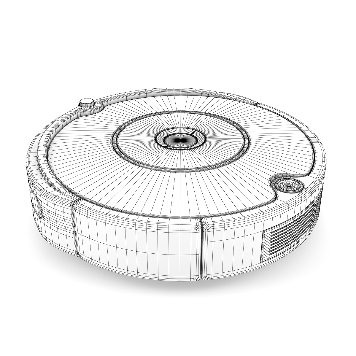 Automatic Vaccum Cleaner 3D model_3