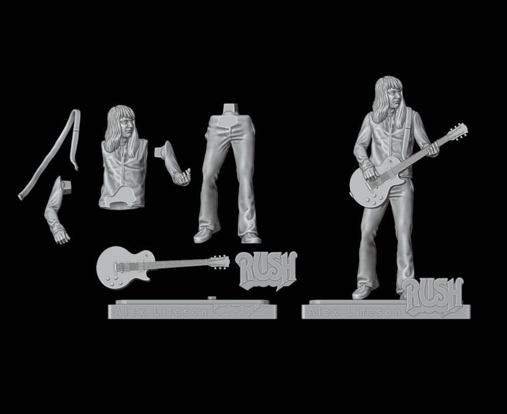 Alex Lifeson - Rush 3D printing 3D print model_2