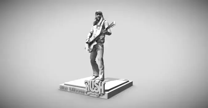 Alex Lifeson - Rush 3D printing 3D print model